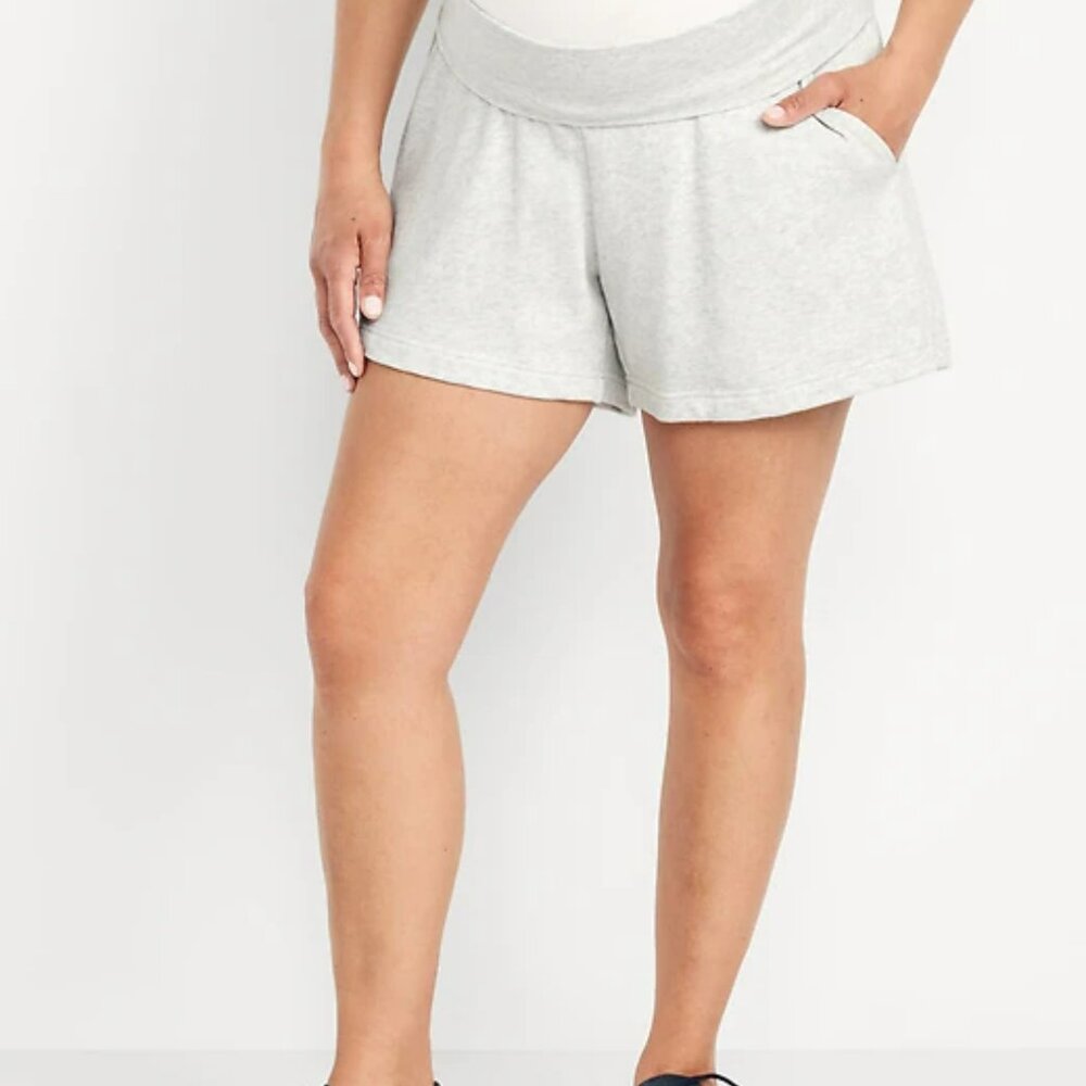 Maternity Rollover-Waist SoComfy Shorts